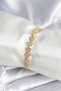 Stylish Brass Gold Color Heart Model Women's Bracelet Teachers Mothers Valentine's Day Gift