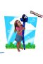Inflatimals - Giant Blue Tang Stick - 2