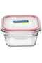 Glass Lock Square Glass Container - 2