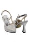 Silver Women's 8 cm Heeled Shoes - 3