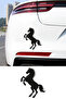 Galloping Horse Auto Sticker - Horse Silhouette Sticker – Car Hood Engine Sticker 12X15Cm
