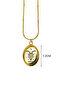 Capricorn Zodiac Steel Necklace with Twine Chain