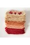 Hand-Knitted Crochet Ready-Made Motif 20 Pieces Crochet Granny Square Pattern 10X10 cm Salmon Burgundy Peach - 3