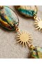 Green Black Galaxy Polymer Clay Handmade Earrings (Stainless Steel Hardware) - 3