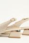 Beige Patent Leather Women's Heeled Shoes Pc-55797 - 5