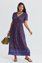 V-Neck Slit Tie-Up Summer Dress - 6