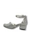 7555-26 Glittery Striped Stony Heeled Karnıyarık Girls' Ballerinas 31-36 - 3