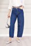 High Waist Relaxed Cut Jean Trousers - 2