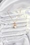Stylish 316L Steel Chain Gold Color Snowman Model Christmas Themed Women's Necklace Teachers Mothers Love - 2