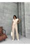 Women's Short Sleeve Shirt and Pants Set - 4