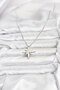 Stylish 316L Steel Chain Silver Color Pole Star Model 60 cm Chain Women's Necklace Teachers Mothers Se - 2