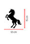 Galloping Horse Auto Sticker - Horse Silhouette Sticker – Car Hood Engine Sticker 12X15Cm - 2