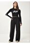 3 Pieces Unisex Black + Gray + Navy Blue Wide Fit Wide Leg Sweatpants - 2