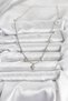Stylish Zircon Stone Pole Star Model Brass Silver Color Women's Necklace Teachers Mothers Valentine's Day - 2