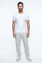 Men's 3-Pack Baggy Cut Pique Fabric Elastic Waist Loose Leg Comfortable Cut Sweatpants - 6