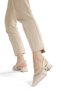 Women's Shiny Cross-Strapped Studded Casual Low-Heeled Ballerina Shoes