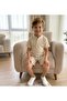 Boy's Crepe Fabric Suit with Stripe Detail, High Collar, Top and Bottom Set - 2