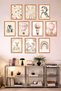 10-Piece Frame-Looking Pastel, Rabbit, Balloon, Flower, Butterfly Painting Set 15X20 cm Mdf Uv Printing - 4