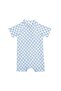 Uv Protected Baby & Kids One-Piece Swimsuit with Snap Buttons on the Bottom and Zipper on the Front - 2