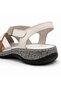 Women's Orthopedic Sole Daily Comfortable Sandals Cross-Strapped Soft Sole Comfortable Summer Sandals - 5