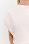 Crew Neck Short Sleeve T-Shirt with Ribbed Hem - 2