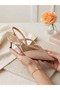Genuine Leather Strap Evening Dress Women's Shoes - 4