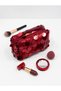 Red Sequined Makeup Bag - 3