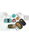 Black Fork, Spoon, and Knife Food Carrying Set 2 X 0.5L - 5