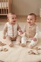 Little Cozy Premium Organic Cotton 2-Piece Baby Vest Set White - 4
