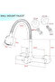 Wall-mounted stainless steel kitchen sink with rotating faucet - 3