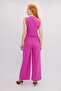 Vest with Stripe Detail Suit in Pink - 3