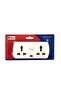 4-Way 2/3Pin Multi-Socket, White