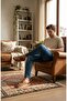 Soft Leather Orthopedic Soft Flexible Sole Men's Slippers - 5