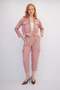 Pocketed Zipper Detailed Suit Pink