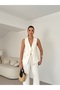 Women's Vest and Trouser Set with Epaulettes - 2