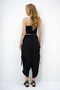 Black-Patterned Summer Shalwar Trousers with Lace Detail on the Sides Alc-X13872 - 5