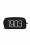 Licensed 1903 Embroidered Pen Holder - Double Compartment Water Repellent Fabric Pen Bag - Black