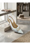 Genuine Leather Evening Dress Women's Shoes - 3