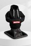 Hooded Gear Shift Knob Cover with Motul Logo Black Sweatshirt Car Interior Accessory - 3