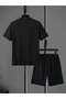 Men's Bottom-Top Shorts-T-Shirt 2-Piece Set - 4