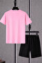 Men's Bottom-Top Shorts-T-Shirt 2-Piece Set - 4