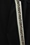 Patterned Stripe Half-Zip Combed Cotton Suit - Black - 2