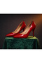 Women's Genuine Leather Heeled Shoes - 3