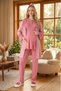 New Season Pomegranate Flower Maternity Jacquard Short Sleeve Elegant Lace Summer Dressing Gown Pajama Set - 3