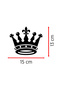 Royal Crown Car Sticker - Premium Vehicle Sticker 15X13Cm - 4