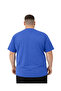 Men's Large Size Indigo Crew Neck Short Sleeve Pragt T-Shirt 5Xl-6Xl-7Xl-8Xl - 3