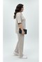 Women's Plus Size Short Sleeve Zipper Hooded Lace Detailed Tracksuit Set 8239-26 - 5