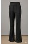 Women's Double Pocket Panama Fabric Spanish Flare Pants - Hem Detailed Elastic Waist Sweatpants - 6