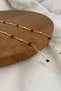 Glasses Chain Gold Chain with Burgundy Stone Special Design Gift Accessory Glasses Hanger - 5