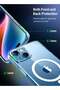 iPhone 14 Plus Case with Magsafe Magnetic Wireless Charging Compatible Transparent Cover Clear - 3